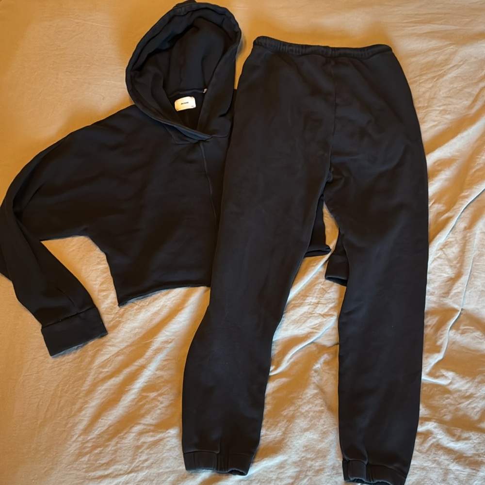 Joah Brown Black Hoodie and Pants Set S/M - Picture 4 of 7